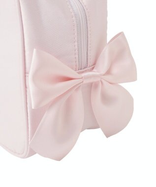 Maison de FLEUR 【保冷機能付き】サテンサイドリボン保冷バッグ Pink
