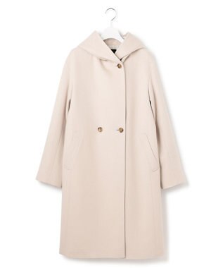23区 ウールカシミヤビーバー フーデット コート ベージュ系