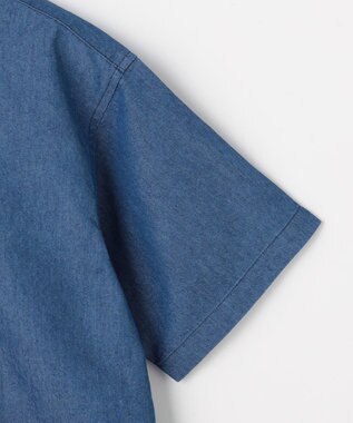 J.PRESS KIDS 【140-170cm】バックブル ダンガリー 半袖シャツ ネイビー