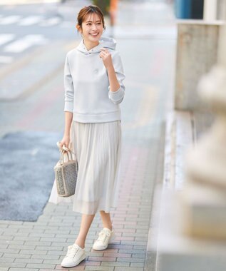 ANY SIS バイカラーミニカゴショルダー バッグ ライトグレー×アイボリー