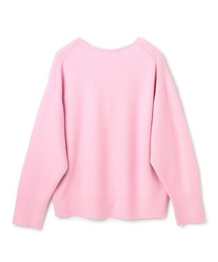 UNFILO ふわふわニット Vネック ピンク