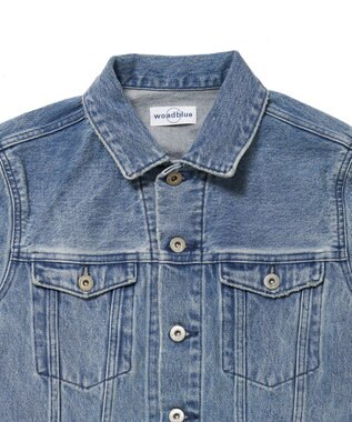 woadblue 【157】Back Balloon Jacket デニムジャケット MIDBLUE
