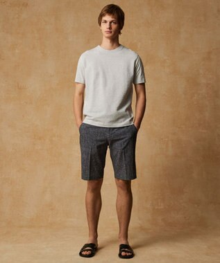 JOSEPH ABBOUD 【オーガニックコットン使用・日本製】JOEコットンサッカークルーネック Tシャツ ライトグレー系7