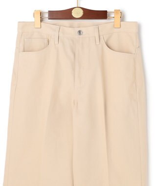 J.PRESS MEN 【J.PRESS ORIGINALS】T/C Drill 5 Pocket Piped Stem Pants / Japan Made アイボリー系