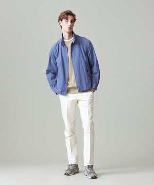 J.PRESS MEN コットンナイロンタイプライター ゴルフジャケット ダルブルー系