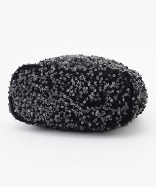 LA BAGAGERIE 【MONICA】スパンコール巾着ショルダー ブラック