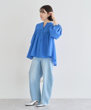 Green Parks シャーリングスキッパーシャツ Orange