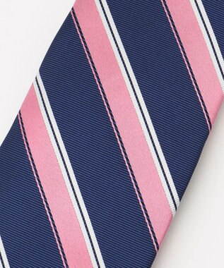 J.PRESS MEN 【フレッシャーズにもおすすめ】レジメンタル ネクタイ ピンク系1