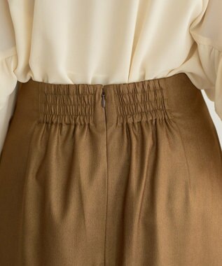 YECCA VECCA シャイニーロングスカート Mocha