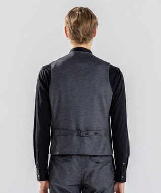 JOSEPH HOMME 新素材【ストレッチ/セットアップ対応】シルキーウールジャージー ジレ ライトグレー系