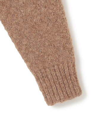 BEIGE， GLAIEULS / アルパカ混インターシャニット Milk tea