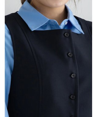 Te chichi スクエアネックジレ【AOYAMA FASHION ASSOCIATION × Te chichi】 ネイビー