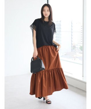 CRAFT STANDARD BOUTIQUE ティアードフレアスカート Brown