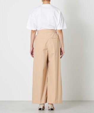 NAVE 【ReNave・セットアップ可/洗える/接触冷感/UVケア】コットンポリブロード パンツ ベージュ系