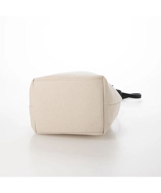 UNBILLION perche パラフィン防水キャンバスドロストショルダーバッグ アイボリーブラック