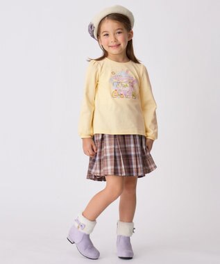 ANY KIDS 【すみっコぐらし】アートプリント Tシャツ ペールイエロー