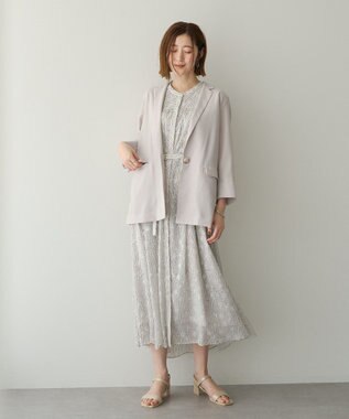 YECCA VECCA リネンライクジャケット Light Gray