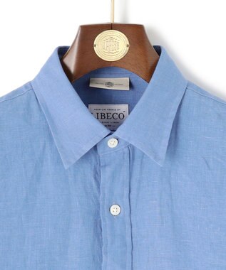 J.PRESS MEN 【洗える】リネントロピカル シャツ / レギュラー ブルー系