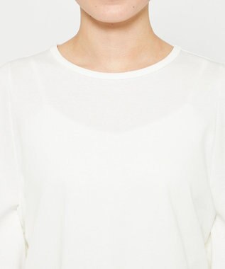 uncrave ダブルフェイスジャージー ハンカチスリーブトップス オフ