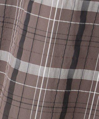 J.PRESS LADIES L 【洗える】シアーチェック スカート ブラウン系