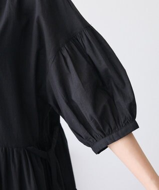 CRAFT STANDARD BOUTIQUE インド綿ティアードマキシワンピース Black