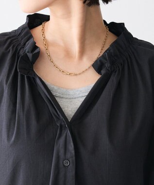 CRAFT STANDARD BOUTIQUE インド綿ティアードマキシワンピース Black