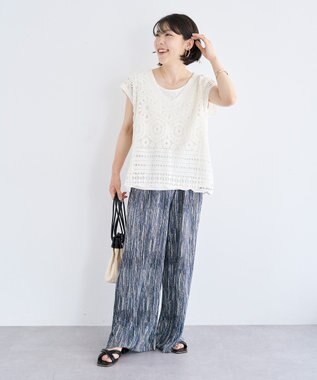 Green Parks ＳＥＴ２点クロシェプルオーバー＋タンクトップ Orange