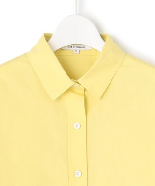 23区 L 【洗える】CANCLINI ベーシック シャツ イエロー系