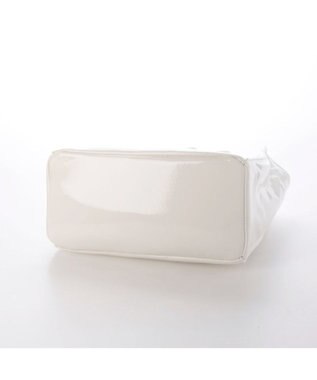 UNBILLION カシュカシュ cachecache / ソフトエナメルスクエア手提げトートS ホワイト