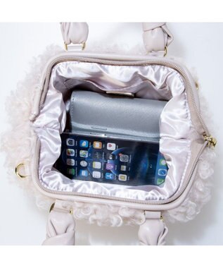 UNBILLION カカトゥ kakatoo / シアリングフェイクファー2wayバッグ ピンク