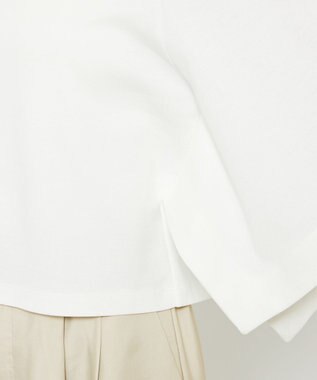 uncrave ダブルフェイスジャージー ハンカチスリーブトップス オフ