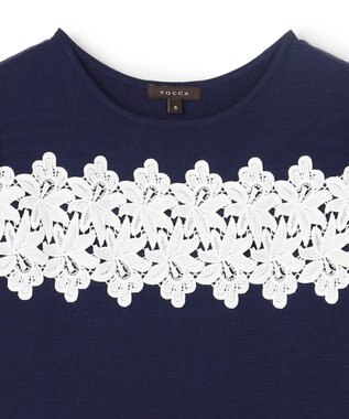 TOCCA 【百田夏菜子さん着用】NIGHT PETAL ニットドレス ネイビー系