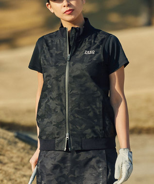 ZERO HALLIBURTON クールドッツカモフラベスト 82841 W4S8b レディースゴルフ
