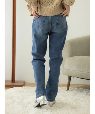 earth music&ecology テーパードデニムパンツ Light Indigo