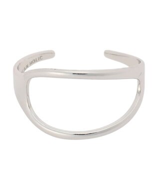 AMERICAN HOLIC 変形ラウンドバングル Silver