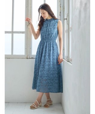 Green Parks ・ＥＬＥＮＣＡＲＥ　ＤＵＥ　フラワージャカードワンピ Black