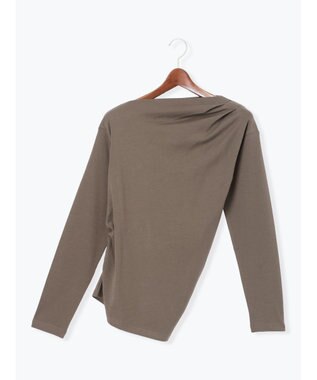 Te chichi スムースアシメロングスリーブプルオーバー《2025Autumn catalog vol.2 item》 カーキ