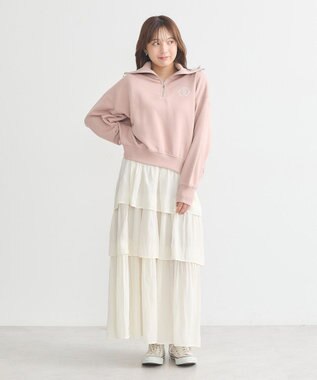 earth music&ecology ティアードスカート Ivory