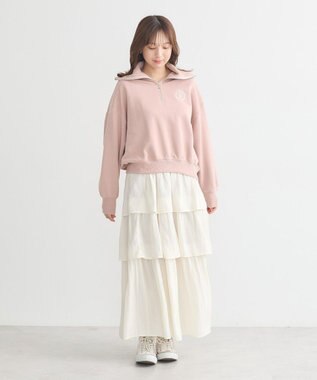 earth music&ecology ティアードスカート Ivory