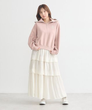 earth music&ecology ティアードスカート Ivory