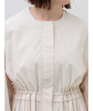 Te chichi 袖バルーンペプラムプリーツブルゾン ベージュ