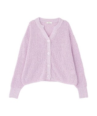 earth music&ecology 【予約】ぽんぽんスキッパーカーディガン