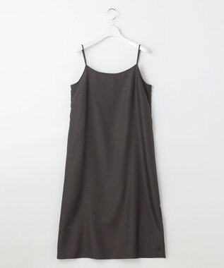 自由区 【カタログ掲載・接触冷感・洗える】シアーラミーローンフレンチスリーブ ワンピース セピア