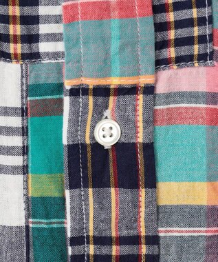 J.PRESS MEN 【KING SIZE】パッチワーク プルオーバーシャツ ピンク系9