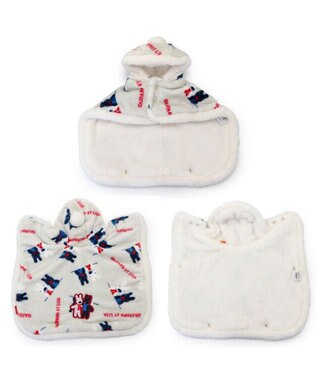 PET PARADISE リサとガスパール 着る毛布 《頬杖柄》 小型犬 グレー