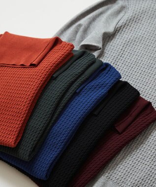 JOSEPH ABBOUD 【チクチクしない/イージーケア】SNOWYタートルネックニット ライトグレー系