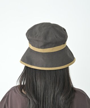 ATRENA 【日本製】配色平天セーラー ブラウン