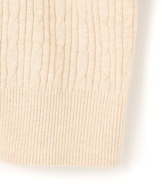 J.PRESS YORK STREET 【WOMEN】コットンベーシック ニットカーディガン ホワイト系