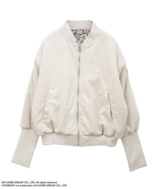 Green Parks ■ＬＯＶＥ　ＢＯＡＴ　スエード調中綿ブルゾン Ivory