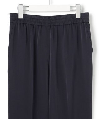 ICB アセテートダブルサテン スティックパンツ ネイビー